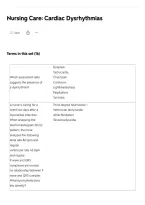 Nursing Care&colon; Cardiac Dysrhythmias &ndash; Study Guide&comma; Key Concepts & Exam Review