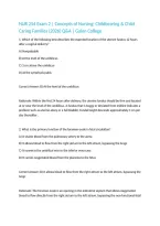 NUR 254 Exam 2 &vert; Concepts of Nursing&colon; Childbearing & Child Caring Families &lpar;2026&rpar; Q&A &vert; Galen College