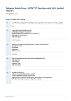Gainsight Admin Exam &ndash; UPDATED Questions with 100&percnt; Verified&NewLine;Answers&NewLine;