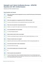 Gainsight Level 3 Admin Certification-Surveys &ndash; UPDATED&NewLine;Questions with 100&percnt; Verified Answers