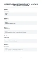 Motor Performance Exam 2 Expected Questions&NewLine;With Verified Answers