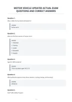 Motor Vehicle Updated Actual Exam&NewLine;Questions And Correct Answers
