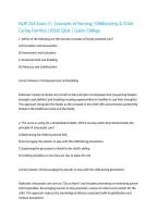 NUR 254 Exam 3 &vert; Childbearing & Child Caring Families &lpar;2026&rpar; Q&A &vert; Galen College