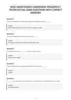 Mssc Maintenance Awareness Frequently&NewLine;Tested Actual Exam Questions With Correct&NewLine;Answers