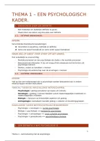 Thema 1&colon; Psychologisch Kader &vert; Kennismaking met de Psychologie &vert; Arteveldehogeschool &vert; 2026&sol;2027
