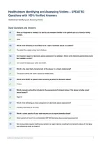 Healthstream Module quizzes &ndash; UPDATED Questions with 100&percnt;&NewLine;Verified Answers