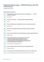 Healthstream Module quizzes &ndash; UPDATED Questions with 100&percnt;&NewLine;Verified Answers