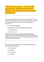 Comsae Phase 2 Form 110 &mdash; Practice Exam &NewLine;Questions And Correct Answers &lpar;Verified &NewLine;Answers&rpar; Plus Rationales 2026 Q&A &vert; Instant &NewLine;Download Pdf