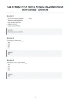Nab 4 Frequently Tested Actual Exam Questions&NewLine;With Correct Answers