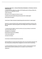 Chamberlain NR565 Exam 2 Advanced Pharmacology Fundamentals &vert; 100 Practice Questions&comma; Answers & Detailed Rationales &vert; 2026&sol;27