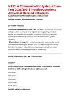 NASCLA Communication Systems Exam Prep 2026&sol;2027 &vert; Practice Questions&comma; Answers & Detailed Rationales