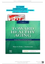 Test Bank - for Toward Healthy Aging&colon; Human Needs and Nursing Response 11th Edition &lpar;Theris A&period; Touhy&comma; 2025&rpar;&comma; Chapter 1-36 &vert; All Chapters&period;&NewLine;