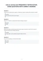 Nate Ac Service Test Frequently Tested Actual&NewLine;Exam Questions With Correct Answers