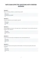 Nate Exam Expected Questions With Verified&NewLine;Answers&NewLine;