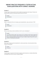 Nbhwc Practice Frequently Tested Actual&NewLine;Exam Questions With Correct Answers