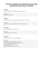Nc Post Licensing 303 Updated Actual Exam&NewLine;Questions And Correct Answers