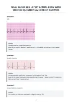 Ncal Kaiser Ekg Latest Actual Exam With&NewLine;Verified Questions & Correct Answers