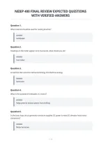 Neiep 400 Final Review Expected Questions&NewLine;With Verified Answers&NewLine;