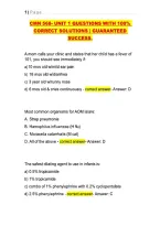 CMN 568 Exam Bundle Questions and Verified Answers 