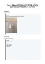 Neuro Ii Exam 3 Frequently Tested Actual&NewLine;Questions With Correct Answers