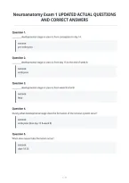 Neuroanatomy Exam 1 Updated Actual Questions&NewLine;And Correct Answers