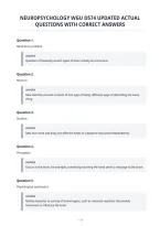 Neuroanatomy Exam 1 Updated Actual Questions&NewLine;And Correct Answers