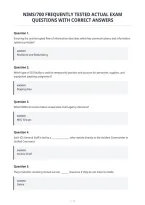 Nims&sol;700 Frequently Tested Actual Exam&NewLine;Questions With Correct Answers