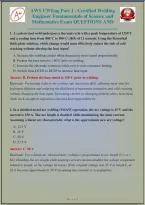 Aws Cweng Part 1 Certified Welding Engineer Fundamentals Of Science And Mathematics Exam Questions And Correct Answers Plus Rationales&vert; Instant Download