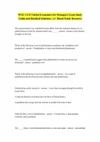 Wgu C211 Global Economics For Managers Exam Latest Update This Year Questions An Detailed Answerspdf A Guaranteed