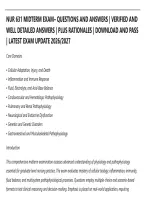Nur 631 Midterm Exam&ndash; Questions And Answers &vert; Verified And&NewLine;Well Detailed Answers &vert; Plus Rationales &vert; Download And Pass&NewLine;&vert; Latest Exam Update 2026&sol;2027