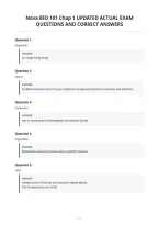 Nova Bio 101 Chap 1 Updated Actual Exam&NewLine;Questions And Correct Answer