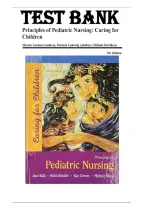 Test Bank Principles of Pediatric Nursing Caring for Children 7th Edition by Ball&period;     