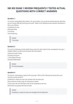 Nr 302 Exam 1 Review Frequently Tested Actual&NewLine;Questions With Correct Answers
