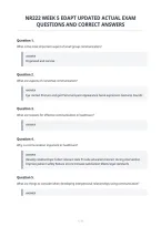 Nr222 Week 5 Edapt Updated Actual Exam&NewLine;Questions And Correct Answers