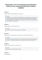 Nr546 Week 5 Test Your Knowledge Frequently&NewLine;Tested Actual Exam Questions With Correct&NewLine;Answers
