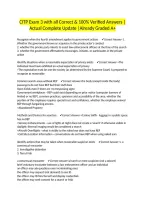 CITP Exam 3 with all Correct & 100&percnt; Verified Answers &vert;Actual Complete Update &vert;Already Graded A&plus;