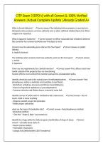 CITP Exam 3 &lpar;EPO's&rpar; with all Correct & 100&percnt; Verified Answers &vert;Actual Complete Update &vert;Already Graded A&plus;