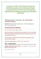 CMS ATI RN Adult Medical Surgical Med Surg Proctored Exam 2026&colon; featuring 100 NGN Questions and Answers &vert; Updated Complete 2026 RN ATI Med-Surg Exam