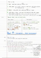 IGCSE CIE Summary notes for Unit 19&colon; Organisms and their environment 