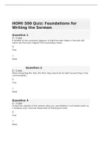 HOMI 500 Quiz&colon; Foundations for Writing the Sermon &vert; 32 Questions and Answers &vert; 2026&sol;2027 Review &vert; Liberty University