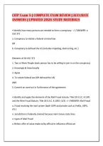 Citp Exam 5 &vert; Complete Exam Review &vert; Accurate&NewLine;Answers &vert; Updated 2026 Study Materials&NewLine;
