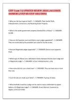 Citp Exam 5 &vert; Updated Review 2026 &vert; Accurate&NewLine;Answers &vert; Step-By-Step Solutions