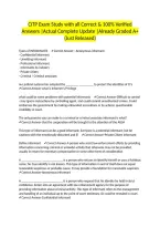 CITP Exam Study with all Correct & 100&percnt; Verified Answers &vert;Actual Complete Update &vert;Already Graded A&plus; &lpar;Just Released&rpar;