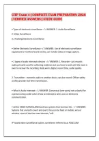 Citp Exam 4 &vert; Complete Exam Preparation 2026&NewLine;&vert; Verified Answers &vert; Study Guide&NewLine;