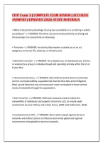 Citp Exam 3 &vert; Complete Exam Review &vert; Accurate&NewLine;Answers &vert; Updated 2026 Study Materials