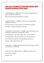 Citp Exam 3 &vert; Complete Exam Preparation 2026&NewLine;&vert; Verified Answers &vert; Study Guide