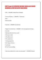 Citp Exam 2 &vert; Updated Review 2026 &vert; Accurate&NewLine;Answers &vert; Step-By-Step Solutions