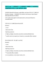 Citp Exam 1 &vert; Graded A&plus; &vert; Verified Correct Answers &vert;&NewLine;Comprehensive Exam Review 2026