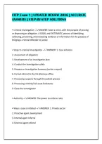 Citp Exam 1 &vert; Updated Review 2026 &vert; Accurate&NewLine;Answers &vert; Step-By-Step Solutions&NewLine;