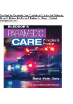 Test Bank for Paramedic Care&colon; Principles & Practice&comma; 6th Edition by Bryan E&period; Bledsoe&comma; Bob Porter & Richard A&period; Cherry &vert; Medical Emergencies &vert; 2027